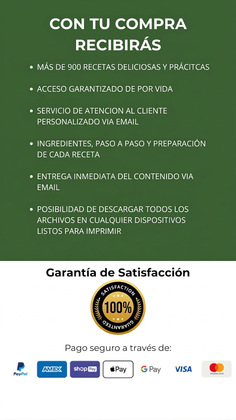 Beneficios del recetario